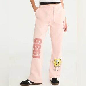 Pink SpongeBob Graphic Sweatpants